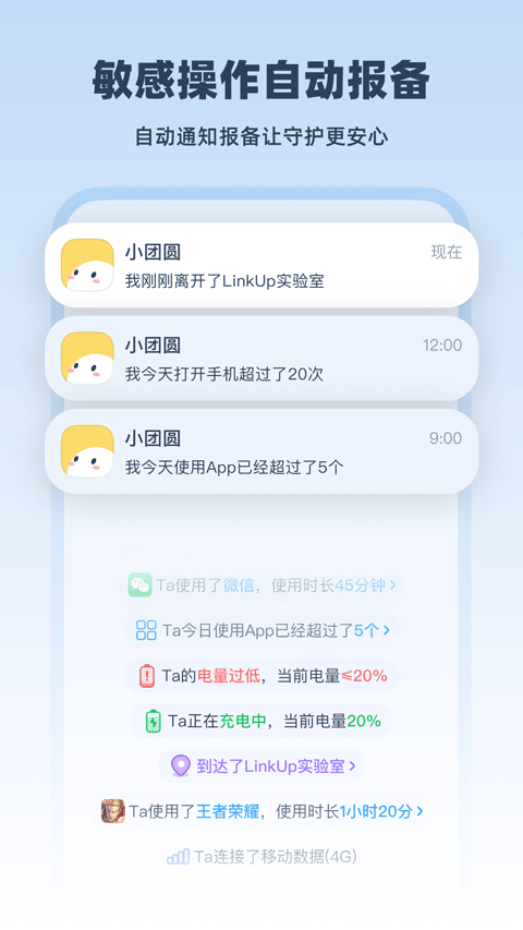 敏感操作报备通知列表